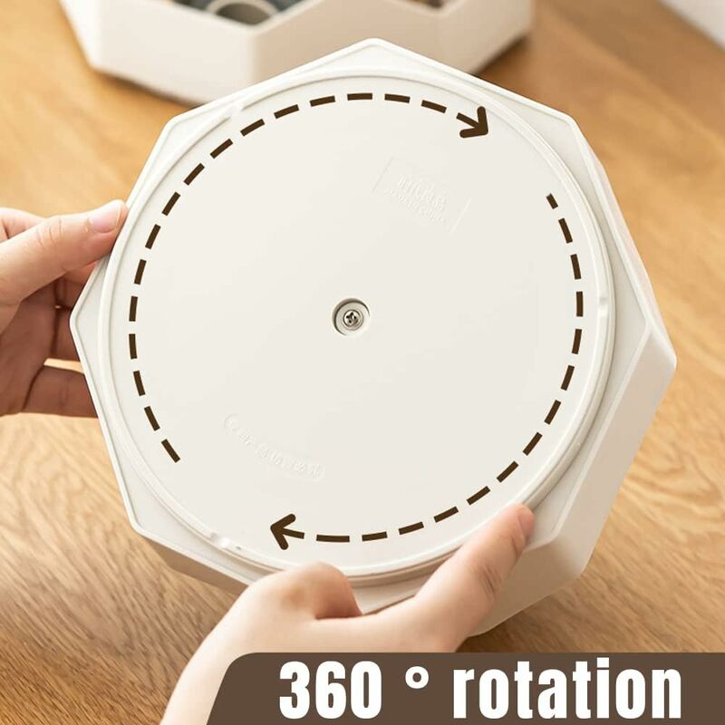 Organizer Da Scrivania Girevole - 9 Scomparti Per Matite - Foto 12