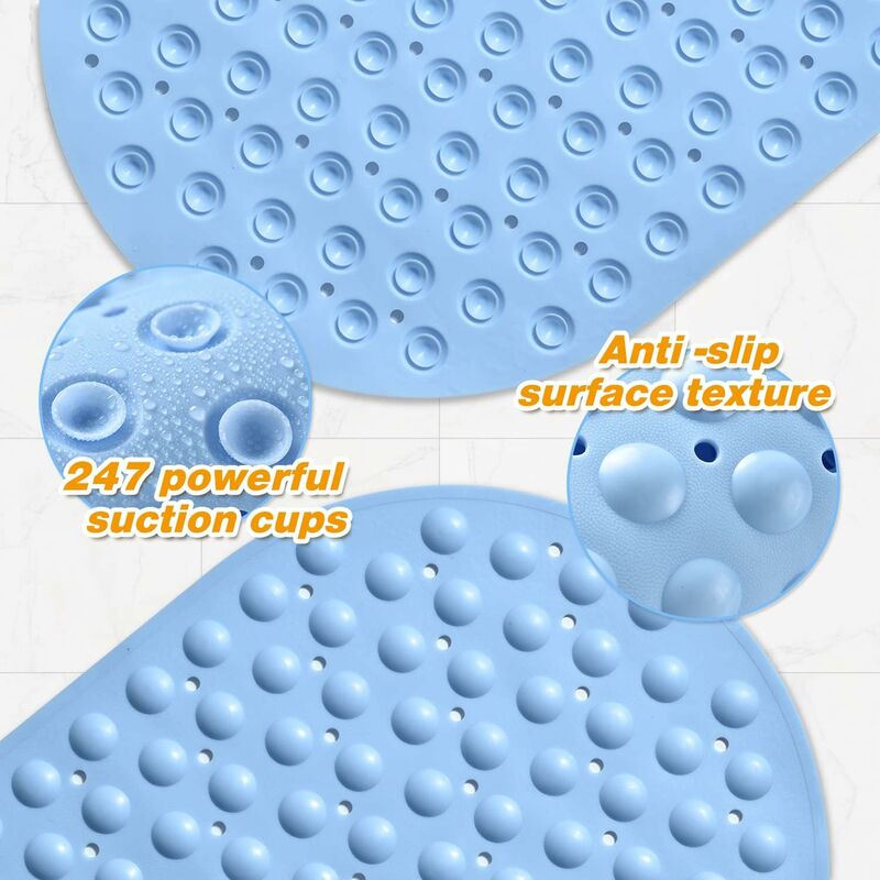 Tappetino Da Bagno Antiscivolo Moocuca - 100x40cm, PVC Per Bambini, Design Balena - Foto 3