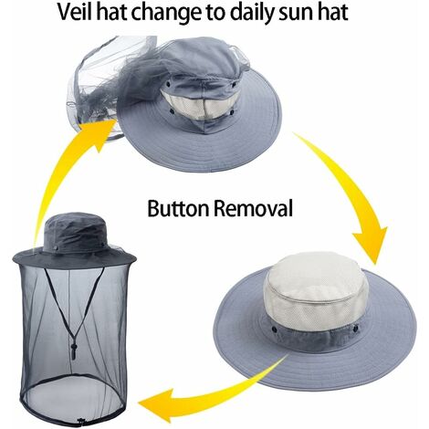 ZffXH Zanzara Testa Di Insetto Cappello Di Pesca Cappello Ape Apicoltura Velo Cappelli Volare Insetto Velo Cappuccio
