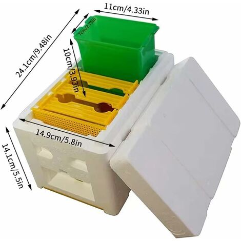 Kit Attrezzatura Per Apicoltura POPETPOP - 7 Pezzi In Metallo - Include Raschietto, Forca, Spazzola, Cattura Regina E Marcatore - Set Completo Per Principianti