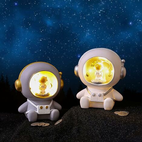 Astronauta LED Night Light, Cartoon Spaceman Design Night Light con  salvadanaio Ragazzo Ragazza Regalo di compleanno