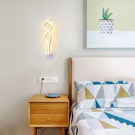 Modeen Lampada Da Parete LED A Spirale - Design Moderno, 12W, Per Camera Da Letto O Soggiorno - Foto 12