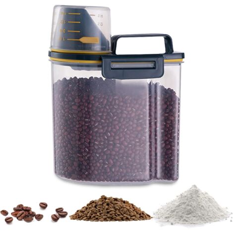 Contenitore Pet Food Stefanplast Fusto Trasparente E Coperchio Bianco 25 L