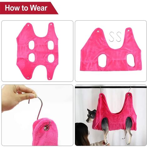 FunAdd Pettorina per Cani con Corda da Trazione in Nylon Traspirante Riflettente, Taglia: M (Rosa