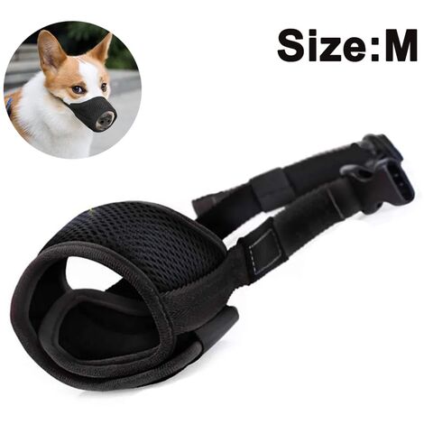 Museruola Per Cani In Rete Regolabile - Taglia M Nero, Per Evitare Morsi E Abbaiare - Foto 3