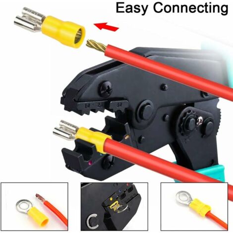 Capicorda Terminali Da Crimpare, Connettori Elettrici Piatti Kit, 1050 Pezzi Capicorda Piatta, Maschio E Femmina Con Manicotto Isolante, Terminali A Crimpare Kit, Capicorda Elettrici Connettori - Foto 8