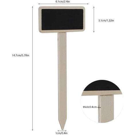50 PZ COMODE Etichette Per Piante Bastone Di Plastica Per Vassoio Vaso - Foto 11