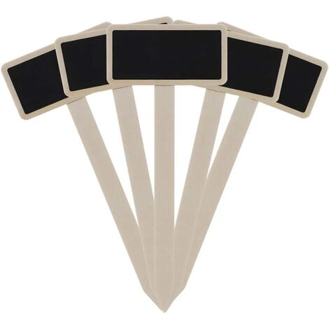 20 Etichette Per Piante In Legno - Targhette Lavagna Per Orto E Giardino - Foto 6