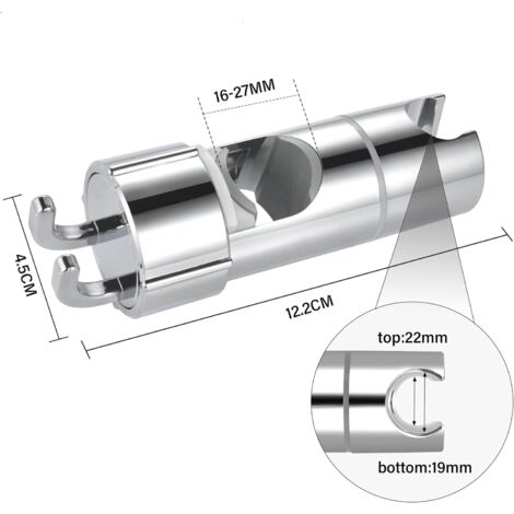 Aoleca Ricambio staffa/Doccia Supporto Staffa Per Doccetta Diametro 18 - 25 mm Soffione Doccia