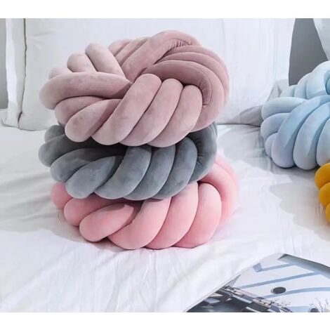 Cuscino rotondo in velluto, 45 cm, motivo zucca, tinta unita, per divano, sedia, letto, auto, arredamento per la casa, marrone | Leroy Merlin