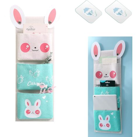 Tasca Appendibile Camera Borsa Portaoggetti Da Appendere - 2 Pezzi Organizer Da Parete | Grigio Tasche Appendibili - Foto 3