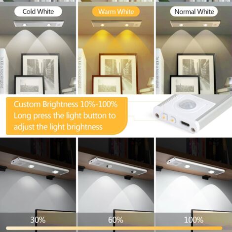Luce Aradio LED,Luce Notturna Con Sensore Di Oviento, 3 Odalità