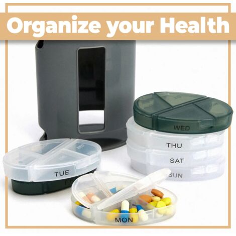 Portapillole Settimanale, Organizer Per 7 Giorni | Scatole Per Tablet 7 - Foto 2
