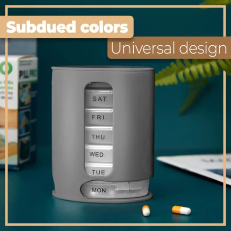 Portapillole Settimanale Con 8 Scomparti - Compatto E Trasparente 75x63x25mm - Foto 3