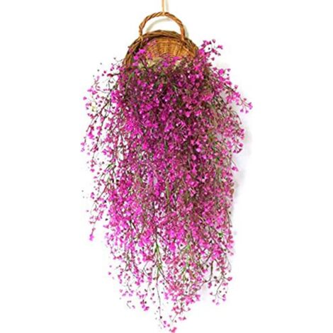 Best Artificial Ghirlanda Di Fiori Rampicante Fucsia Rosa – 80 Cm Con 150 Foglie E 5 Viti Fiorite – Vite Artificiale Per Decorazione Matrimonio E Casa