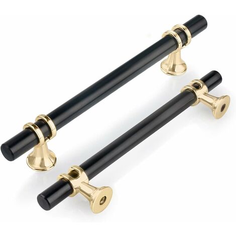 Flyshop 10 pezzi di plastica toggle primavera arresto singolo foro corda serrature, nero, SBK-806B