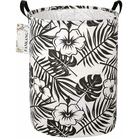 Essme Cesto Portabiancheria Pieghevole Per Bambini - In Tela Impermeabile Con Motivo Animale Grigio - 40x40cm - 62.8 Litri