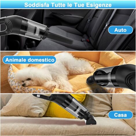 Aspirabriciole Senza Fili, 7000PA Aspirapolvere Portatile Ricaricabile