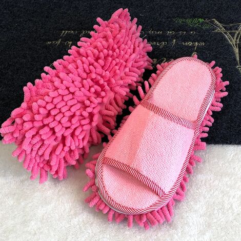 4 Paia Pantofole per la Pulizia dei Pavimenti, Pantofole Donna Pulisci Pavimento, Pantofole Mop per la Pulizia per Cucina e Bagno