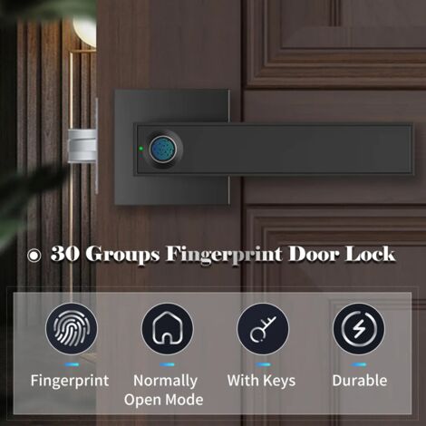 Pulido Manopola Per Porta Con Impronte Digitali 5-in-1 - Apertura Con App, Impronta, Codice, Chiave E Scheda, Lega Di Zinco, Bianco