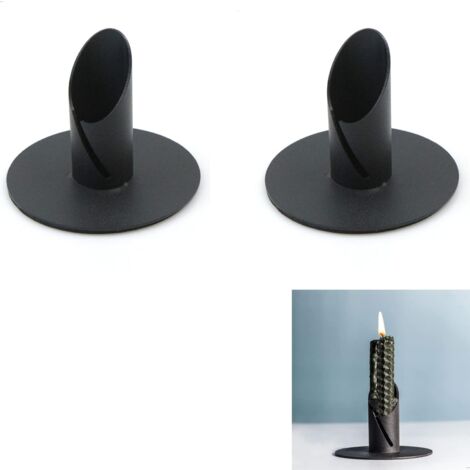 10 Copri Portacandele In Metallo Nero Per Attacco E14 - Tubi Base Per Lampadari E Lampade - Accessori Illuminazione In Ferro