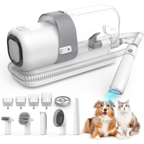 Kit Aspirapolvere For Toelettatura Cani, Tosatrici For Cani, Aspirazione 99% Peli Di Animali Domestici, Tolettatrice Professionale For Cani Con 7 - Foto 6