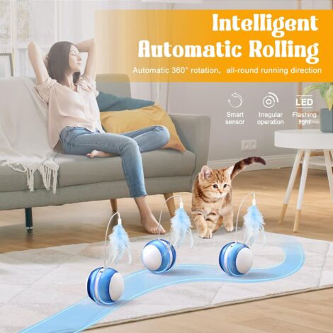 Giocattolo Interattivo Per Gatti Con Luce LED - Palla Automatica Ricaricabile USB