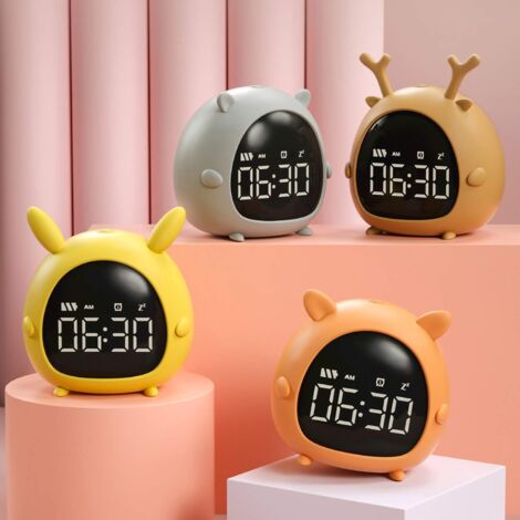 Sveglia Analogica Per Bambini Senza Ticchettio, Con Luce Notturna - Ideale Per Imparare A Leggere L'ora, Design Colorato, A Batteria