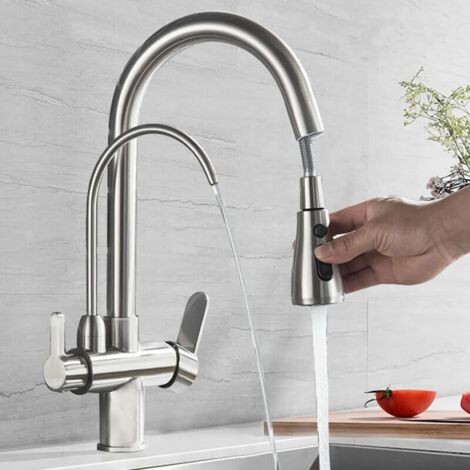 Rubinetto A 3 Vie Filtro Acqua Espandibile Doccia Rubinetto Da Cucina Rubinetto Per Acqua Potabile 80697426