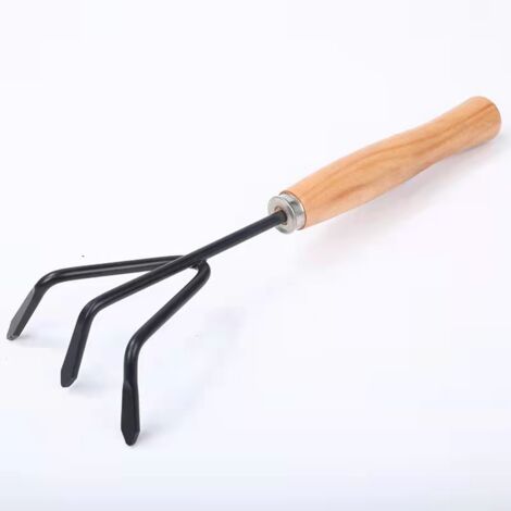 Set 5 Pezzi Attrezzi Da Giardino Resistenti - Rastrello, Cazzuola E Altro