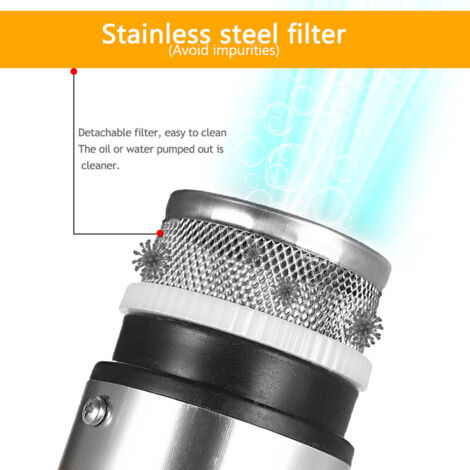 Pompa Sommergibile 12V 51mm - Per Diesel, Olio, Acqua, Con Filtro - Foto 3