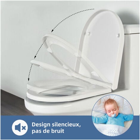 Sedile WC Fall Brake UF Bicchieri WC Coperchio WC bianco per sedile WC bagno
