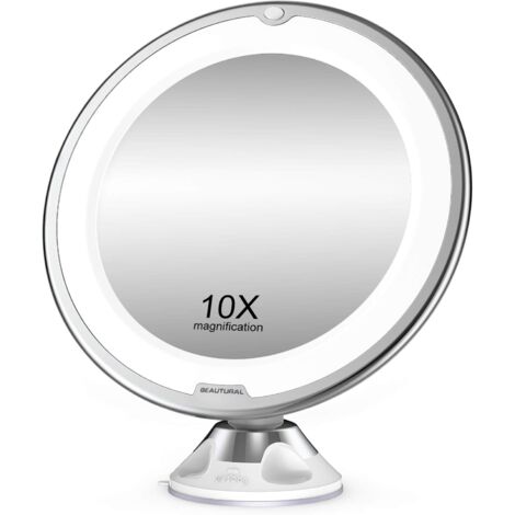 Specchio ingranditore 20X con luce, specchio