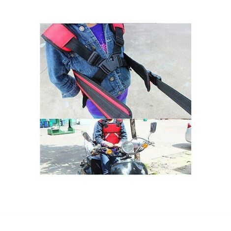 Cintura Di Sicurezza Per Bambini Per Moto - Regolabile, Con Strisce Riflettenti, Per 1-10 Anni - Foto 8