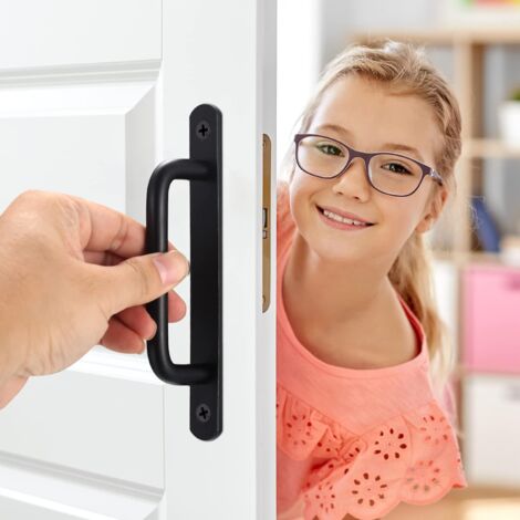 2 Maniglie Nere Per Porte Scorrevoli - Cancelli Legno, Fienili, Armadietti - Foto 2