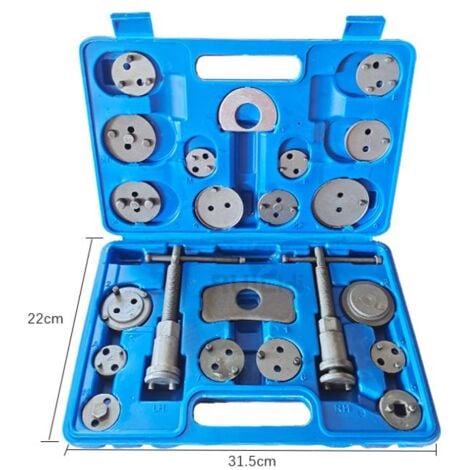 BGS Kit Recupero Pistone Freno - Set 22 Pezzi Con Mandrini Destro/Sinistro E Panno - Foto 2