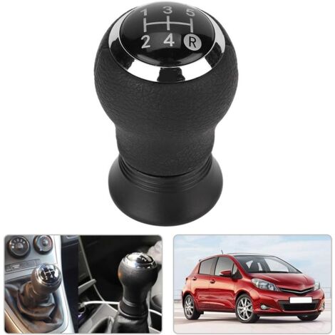 Coperchio Per Pomello Del Cambio Auto A 5 Marce, Emblema Di Ricambio In ABS Nero, Compatibile Con Ford Fiesta E Focus - 3