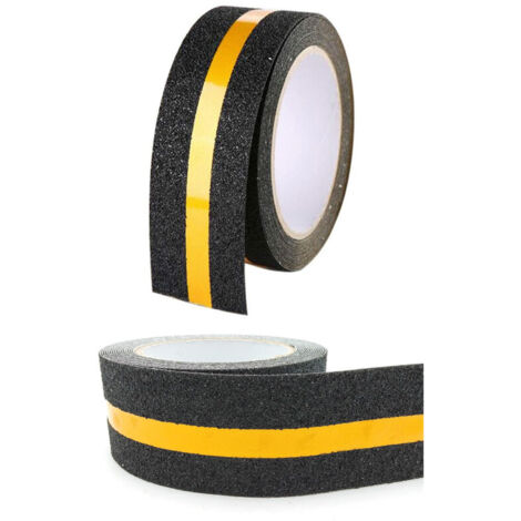 Nastro Antiscivolo ANRO - Adesivo In PVC Per Scale, 10 Cm X 10 M, Grigio - Foto 11