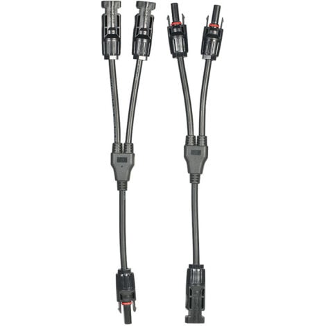 Connettore Y Per Pannelli Solari - Adattatore Parallelo Fotovoltaico 1 A 3 Con Cavo - Foto 5