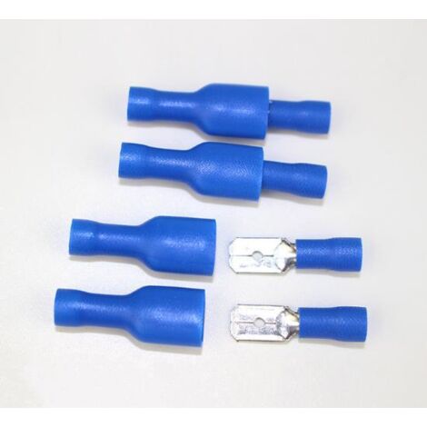120 Connettori Elettrici A Crimpare Maschio/Femmina – Set Per Cavi 0.5-6.0 Mm² (Rosso, Blu, Giallo)