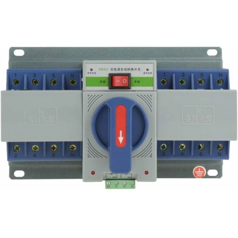 Interruttore Trasferimento Automatico 100A Dual Power - Switch Per Generatori E Alimentazione Di Backup 110-230V