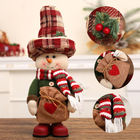 NUOBESTY 9 Giocattoli Di Natale Per Bambini – Renna, Babbo Natale, Pupazzo Di Neve In ABS – Festicciole, Regali, Calze Della Befana
