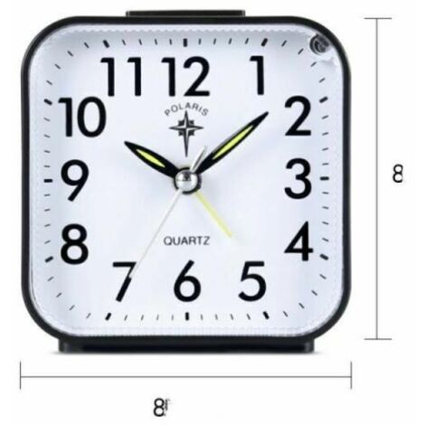 Sveglia Analogica Mini - Senza Ticchettio, Funzione Snooze, Ideale Per Viaggio
