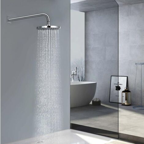 Soffione Doccia Fisso 20cm A Pioggia - Singing Rain, Quadrato, 144 Ugelli In Silicone, Cromato, Attacco Universale G1/2