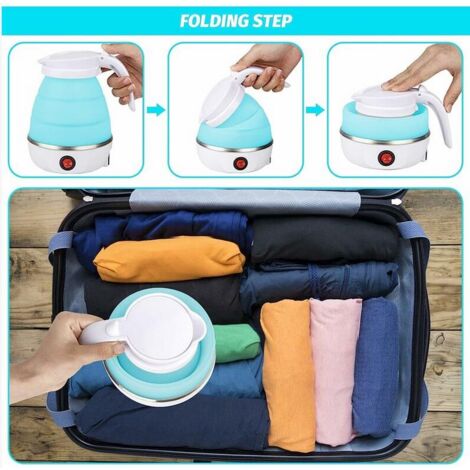 Bollitore In Silicone Pieghevole Per Campeggio - Leggero, Resistente Al Calore - Ideale Per Trekking E Picnic - Foto 9