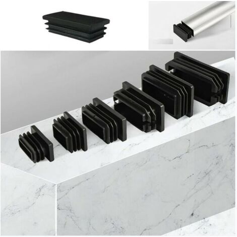 Tappi Lamellari Rettangolari, Per Tubi, 40 X 70 Mm, 5 Pezzi