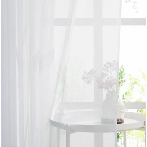 Tende Da Cucina Oscuranti 2 Pezzi - 90x120 Cm, Beige Chiaro, Con Anelli Per Finestre - Foto 6