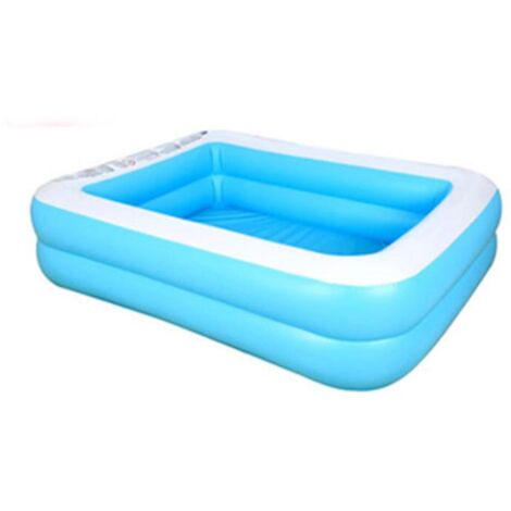KKTECT Piscina gonfiabile Rettangolare blu piscina gonfiabile per