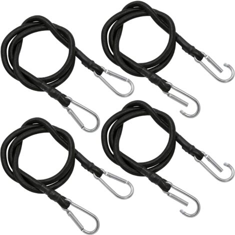 GOYADA 40 Corde Elastiche Con Sfere – 20 Cm (si Allungano A 40 Cm) – Multiuso Per Tende, Teloni, Campeggio, Tettoie, Fissaggio Luci – Diametro Corda 4 Mm - 4
