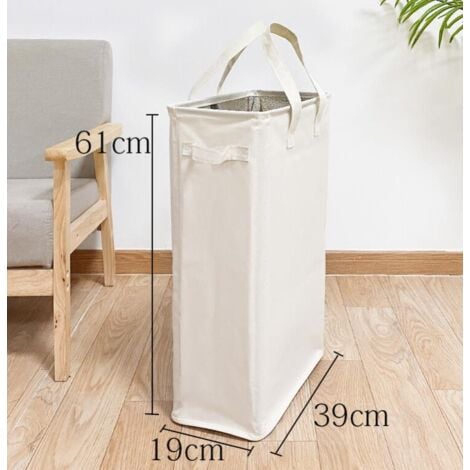 Cesto Portabiancheria In Corda Di Cotone Con Coperchio - Ø39 Cm X H35 Cm - Organizer Per Bambini O Casa - Foto 9